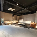 Modern Curved Modular Sofa with 360° Rotatable End Modules & Premium Textured Fabric